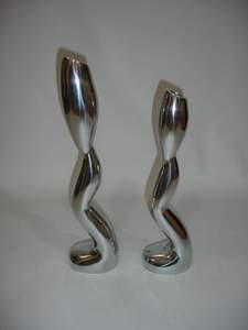 Luxury 5-Cup Glass <b>Candelabra</b> with Silver Metal Base, Premium Wedding Table Centerpiece, Handcrafted Crystal Votive Holder - Product Image 5