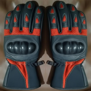 Gants de moto tactiles imperméables en cuir unisexe pour le cyclisme toutes saisons, anti-chute, coque rigide, protection tout-terrain - Product Image 1