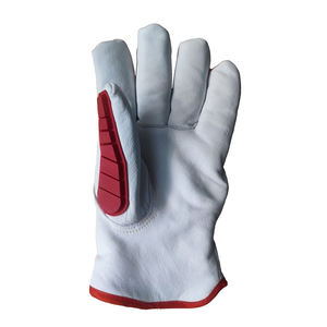 Venta al por mayor de guantes de mecánico de cuero por encargo de alta resistencia para la venta Venta caliente guantes de impacto TPR con cuero - Product Image 3