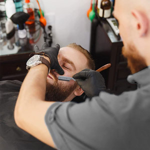 Rasoir droit de coiffeur à lame unique avec logo personnalisé Rasoir de coiffeur en acier inoxydable à bas quantité minimale de commande de gros - Product Image 2