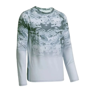 Camisas de pesca de manga larga personalizadas para hombres, camisetas de pesca de sublimación con protección UV transpirable de secado rápido - Product Image 5