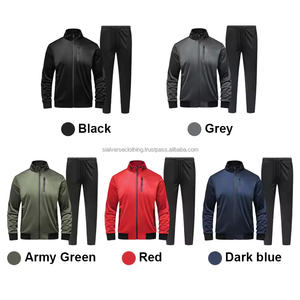 Chándal de Forro Polar Personalizado para Hombre con Cremallera Alta, Cuello Alto, Logotipo Estampado, Tallas Grandes, Ropa Deportiva a Medida, Ajuste Regular - Product Image 5