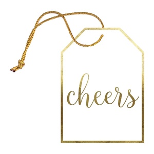 Patterned Strung Gift Tags Custom Sticker RFID Hang Tags 3-1/2 X 3-1/2 Paper and Cardboard for Custom Use - Product Image 1