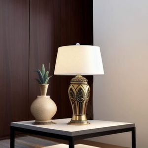 โคมไฟ LED โลหะตั้งโต๊ะสไตล์อุตสาหกรรมสไตล์ราชวงศ์โคมไฟดีไซน์หรูหราทำจากโลหะแบบย้อนยุคสำหรับห้องนอนห้องเรียนห้องอ่านหนังสือ - Product Image 3