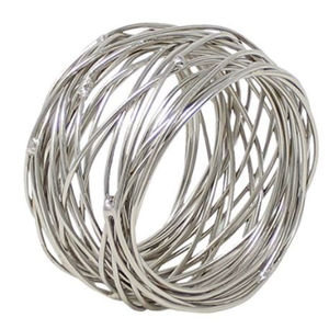 Servilletero de plata de diseño moderno al por mayor, servilletero de boda, ajuste de mesa de Navidad, servilletero, corbata de tejido a buen precio - Product Image 6