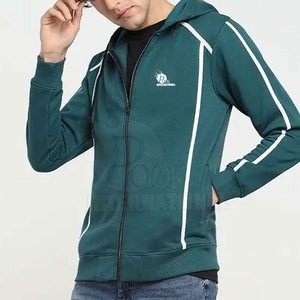 Sudaderas con capucha para hombre, Jersey informal de Color sólido con cremallera, sudaderas gruesas y gruesas a la moda, novedad de invierno - Product Image 4