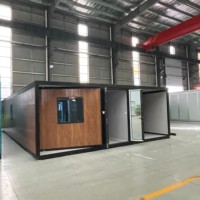 Villa préfabriquée de luxe à installation rapide, structure en acier, petite maison, solution de logement complète avec cuisine et salle de bain pour complexe hôtelier en pleine nature