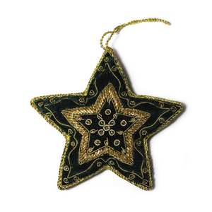 Llavero y accesorio para bolso con diseño de árbol hermoso, bordado con cuentas de colores verde y marrón, de la India. - Product Image 5