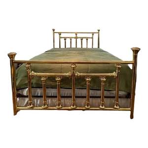 Strong brass <b>bed</b> <b>frame</b> engineered for excellent weight support with smooth glossy finish premium quality lasting shine - Product Image 5
