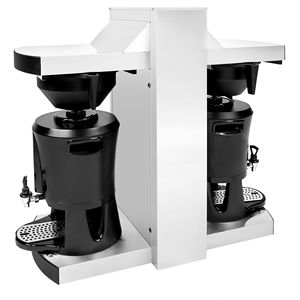 Machine à café professionnelle à double filtre - 2x 5,0 L - 9 kW - avec raccordement direct à l'eau et robinet d'eau chaude - incl. 2 Thermiques - Product Image 6