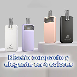 Power Bank Portatile 10000mAh 22.5W PD Ricarica Rapida Schermo Trasparente Logo OEM Ingresso AC Realizzato in Plastica con Batteria Li-Polymer - Product Image 2