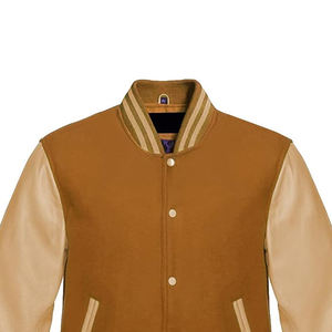 แจ็คเก็ตเบสบอลลำลองสไตล์สตรีทแวร์เท่ๆ สำหรับผู้ชาย แจ็คเก็ตเลตเตอร์แมนแบบมหาวิทยาลัยสำหรับผู้ชาย - Product Image 4