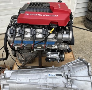 Ensemble complet de moteur V8 suralimenté Chevrolet LSA de 6,2 litres, y compris la transmission 6L90E, pour les constructions de véhicules personnalisés - Product Image 1