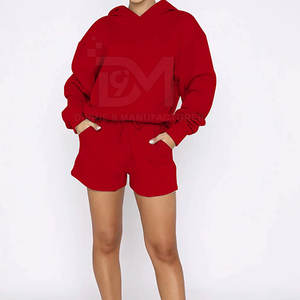 Ensemble de sweat à capuche pour femmes de haute qualité élégant nouveau Design pour l'hiver couleur unie sweats à capuche décontractés en gros - Product Image 1