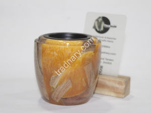 Dernier brûleur traditionnel en bois de Mubkhar en résine Bukhoor brûleur d'encens à usage intérieur pour Ramadan Eid Tradnary Exim Pvt Ltd - Product Image 5