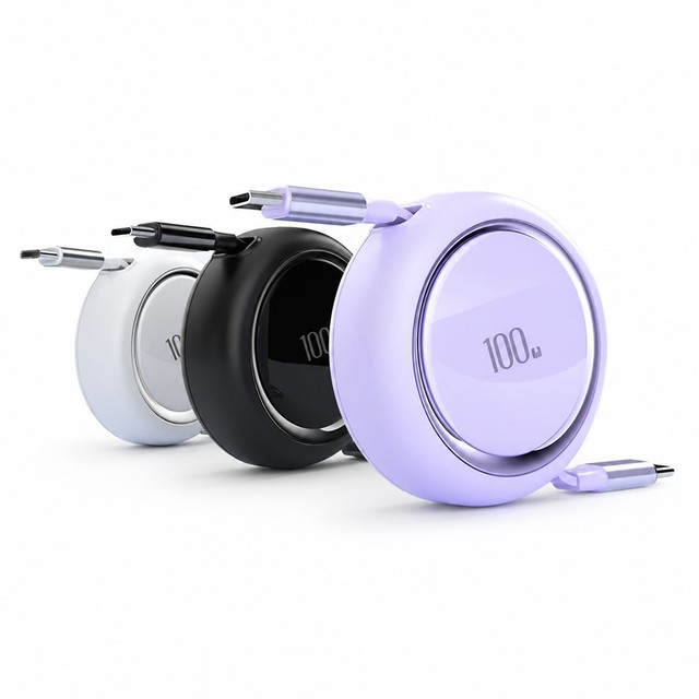 100W Retractable USB C to USB C Cable PD 5A Fast Charging Spring Coiled Data Cord for Laptop Phone OEM