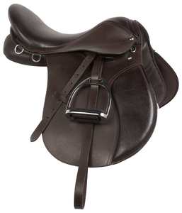 Selle de cheval anglaise faite à la main en cuir de première qualité confortable Durable forte couture en bois laiton de haute qualité pour les cavaliers - Product Image 4