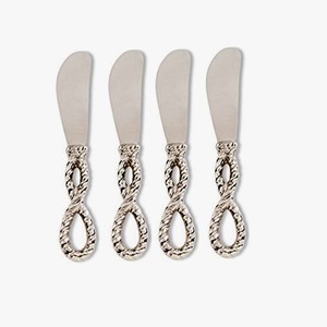 ชุดชีสสแตนเลสสตีลสุดหรูพร้อมชุดอุปกรณ์ขัดเงินดีไซน์ผูกปมด้ามจับทำด้วยมือ - Product Image 6