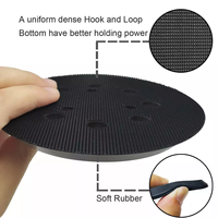 Pexmientas disque de ponçage abrasif 150mm mousse ponceuse à crochet et boucle plaque de ponçage tampon de support tampons de ponçage