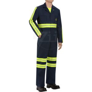 Overol de Seguridad Reflectante de Alta Visibilidad, Impermeable, de Algodón, para Socorristas, Protección Climática y Resistente al Fuego - Product Image 3
