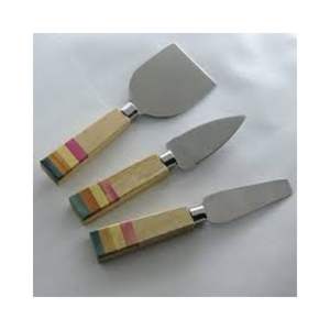 High Quality Stainless Steel Cheese Server Set with Wooden Handle Kitchen <b>Tool</b> - Product Image 1
