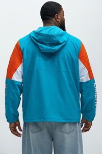 Chaqueta cortavientos de media cremallera personalizada, chaquetas de entrenamiento de Rugby fuera del campo, chaqueta deportiva de carcasa blanda a prueba de viento para exteriores con cremallera 1/4 - Product Image 2