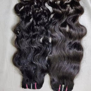 Extensions de cheveux humains vierges indiens Remy ondulés à tête unique machine donneuse double trame 100 grammes JERRY HAIRS Vente en gros pas cher - Product Image 1