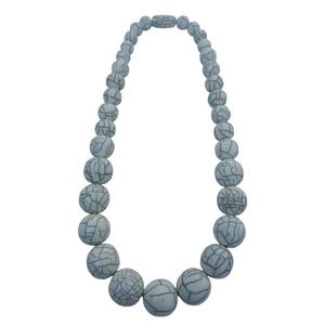 Collier Zooying fait main en perles de résine en forme de grosse nuage, style bohème, perles rondes, bijoux pour femmes - Product Image 2