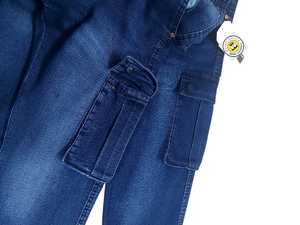 Venta al por mayor Hombres Slim Fit High Waist Vintage Cargo Jeans Stonewashed Skinny Joggers Animal Pattern Winter Button Diamonds Stretch - Product Image 3