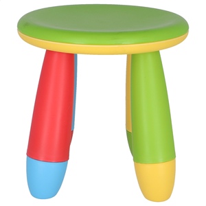 WELL HOME Taburete Infantil Verde, Plástico Resistente y Duradero, 30x26 cm de Diámetro, Silla para Niños - Product Image 6