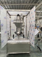 Machine de remplissage de bouteilles de lait en poudre pour animaux de compagnie pneumatique de haute précision pour l'emballage de bouteilles de canettes d'épices