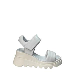 Sandali con zeppa da donna in vera pelle