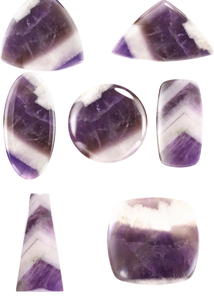 Chất lượng cao tự nhiên Chevron thạch anh tím lỏng đá quý Cabochon Pear <span class=keywords><strong>Octagon</strong></span> hình dạng tùy chỉnh kích thước đối với trang sức làm AAA Màu - Product Image 6