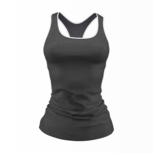 Camiseta sin mangas de entrenamiento de verano para mujer Eveless, tela de punto sostenible de secado rápido, a la moda sublimada camisa deportiva, venta al por mayor - Product Image 1