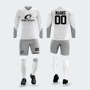 เสื้อฟุตบอลทีมชายหญิงแบบสั่งทำพิเศษ ป้องกันแบคทีเรีย ผลิตจากผ้าสแปนเด็กซ์/โพลีเอสเตอร์ พิมพ์ลายแบบถ่ายโอนความร้อน ใช้ได้ทุกฤดู พร้อมชื่อทีม - Product Image 2