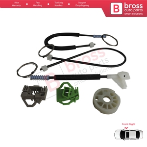 Kit de réparation de lève-vitre BWR233 pour porte avant droite, compatible Polo Classic 6V2 6KV2 Variant 6V5 Caddy MK2 9K9 9U 6K4837402P - Product Image 2
