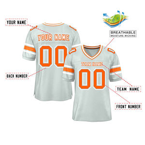 Venta al por Mayor de Camisetas de Fútbol Americano de Manga Corta, Transpirables, Antibacterianas, de Tallas Grandes, en Varios Colores, MOQ Bajo de 10 Piezas, Nombre del Equipo Personalizado - Product Image 2