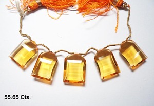 อัญมณีหลวมสีเหลืองมะนาวธรรมชาติเจียระไนแบบแฟนซีเพื่อการรักษาอัญมณีที่ดีสำหรับการส่งออกในราคาจำนวนมาก - Product Image 3