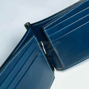 Porte-monnaie fin et minimaliste en cuir véritable OEM, à clip unique, pour homme, taille personnalisée, porte-monnaie en cuir à clip unique - Product Image 6