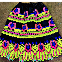 Jupe Hawaïenne Personnalisée pour Femme, Imprimé Floral Tropical, Coupe Évasée, Taille Élastique, Légère, Idéale pour les Vacances d'Été à la Plage