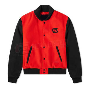 Chaqueta Bomber Varsity de estilo universitario para hombre, parche bordado, detalle de contraste, soporte de invierno, chaqueta Varsity personalizada para hombre - Product Image 1