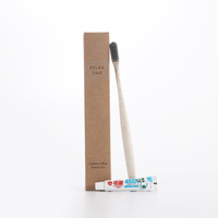 Kit d'articles de toilette jetables pour chambres d'hôtes de stations de ski, ensemble de boîtes en papier kraft biodégradable, trousse de toilette pour hôtel