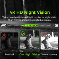 Caméra de chasse Sensvision 2K avec capteur CMOS, 4G LTE, alimentation solaire, étanche, déclenchement rapide pour la chasse au cerf