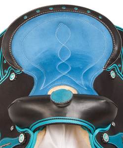 Selle de cheval de course synthétique en cuir léger English Pleasure Trail Barrel Tack Set pour Western Riding Equestrian - Product Image 5