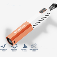 Lampe de poche laser légère Portable 18650 longue durée de vie de la batterie et charge rapide étanche pour le camping et la plongée Type de batterie AA