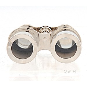 Étui en cuir pour jumelles en aluminium, design nautique décoratif, motif côtier, léger, modèle de présentation sur table 7,6L x 14L x 12,7H cm - Product Image 2