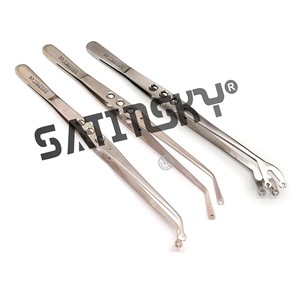 3 Pinzas Quirúrgicas Dentales Manuales con Punta para Suturas, Pinzas para Coser, Pinzas para Aplicar Algodón, Instrumento Médico - Product Image 1