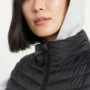 Chaleco acolchado sin mangas para mujer, chaqueta de invierno cálido de nailon, utilidad ecuestre de talla grande, chaleco acolchado transpirable personalizable - Product Image 3