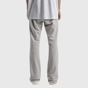 Nouveauté pantalon de survêtement évasé tendance pour adultes couleur grise cordon de serrage taille confortable vêtements de rue pantalon polaire évasé - Product Image 2