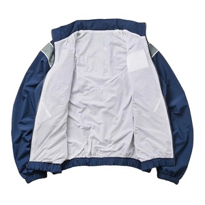 Veste coupe-vent pour homme de qualité supérieure, surdimensionnée, manches longues, fermeture éclair, col montant, coupe-vent d'extérieur avec poche 2026 - Product Image 2